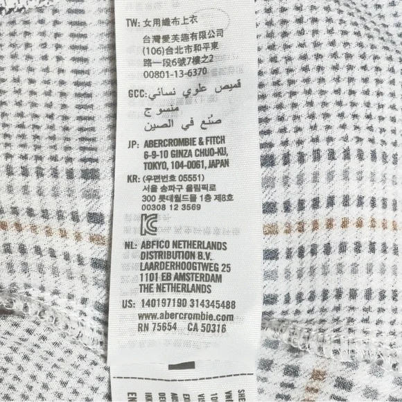 Abercrombie & Fitch Plaid Button Front Cami Tank Top Women’s M - Picture 7 of 8